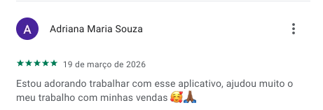 Avaliação na Google Play
