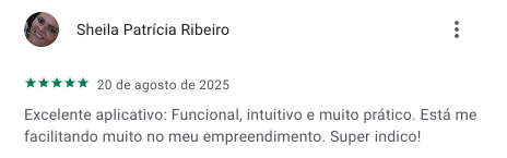 Avaliação na Google Play