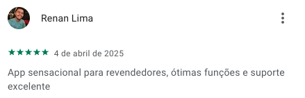 Avaliação na Google Play
