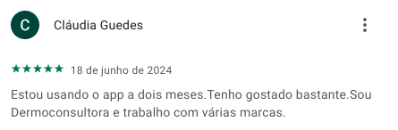 Avaliação na Google Play