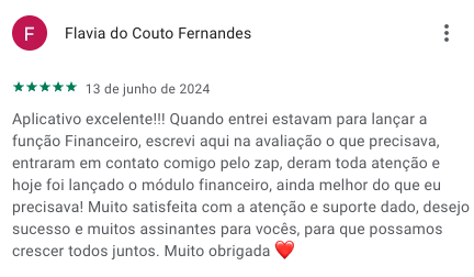 Avaliação na Google Play