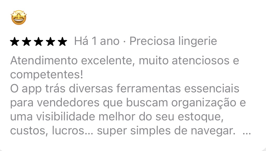 Avaliação na App Store
